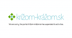 Desktop Screenshot of krizom-krazom.sk