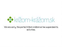 Tablet Screenshot of krizom-krazom.sk